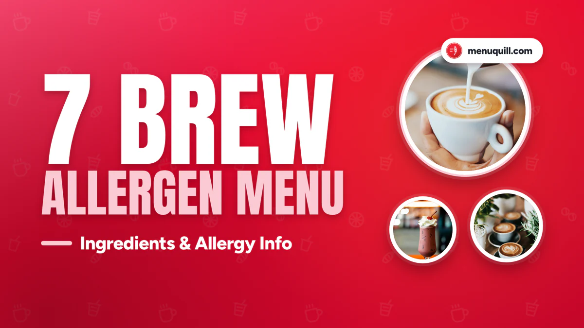 7 Brew allergen menu