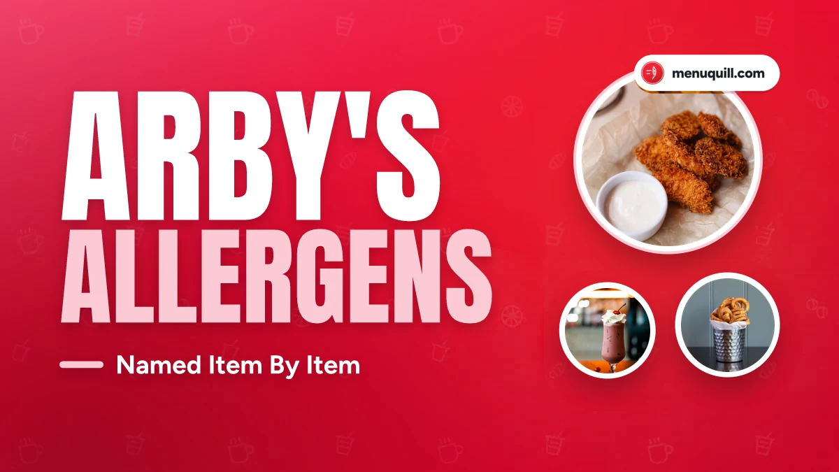 Arby’s allergen menu
