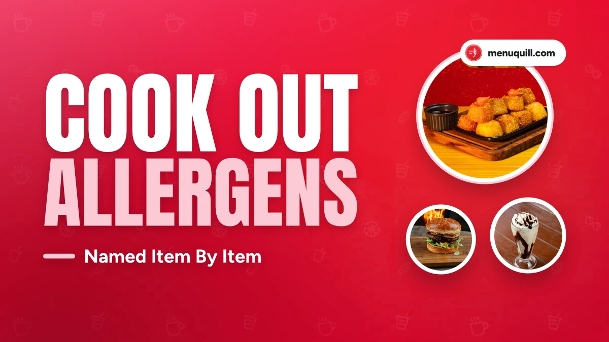 Cook Out allergen menu