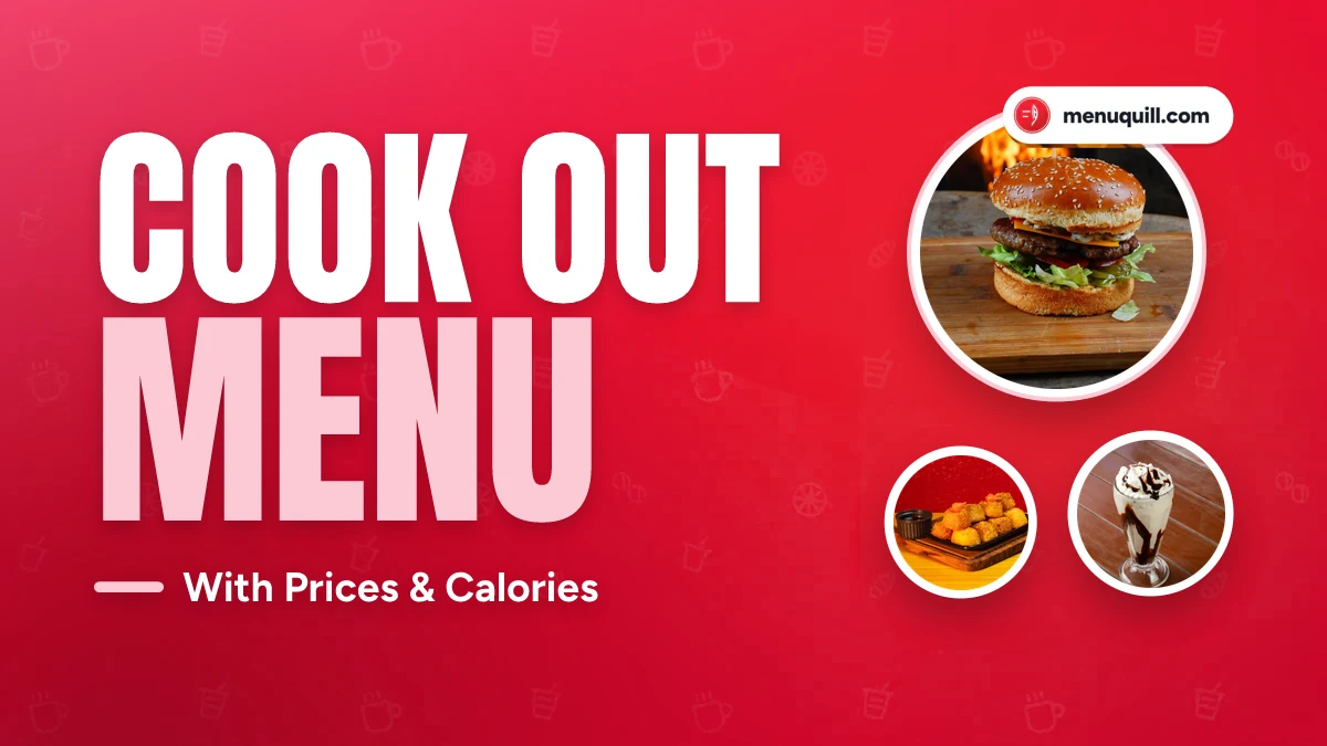 Cook Out menu
