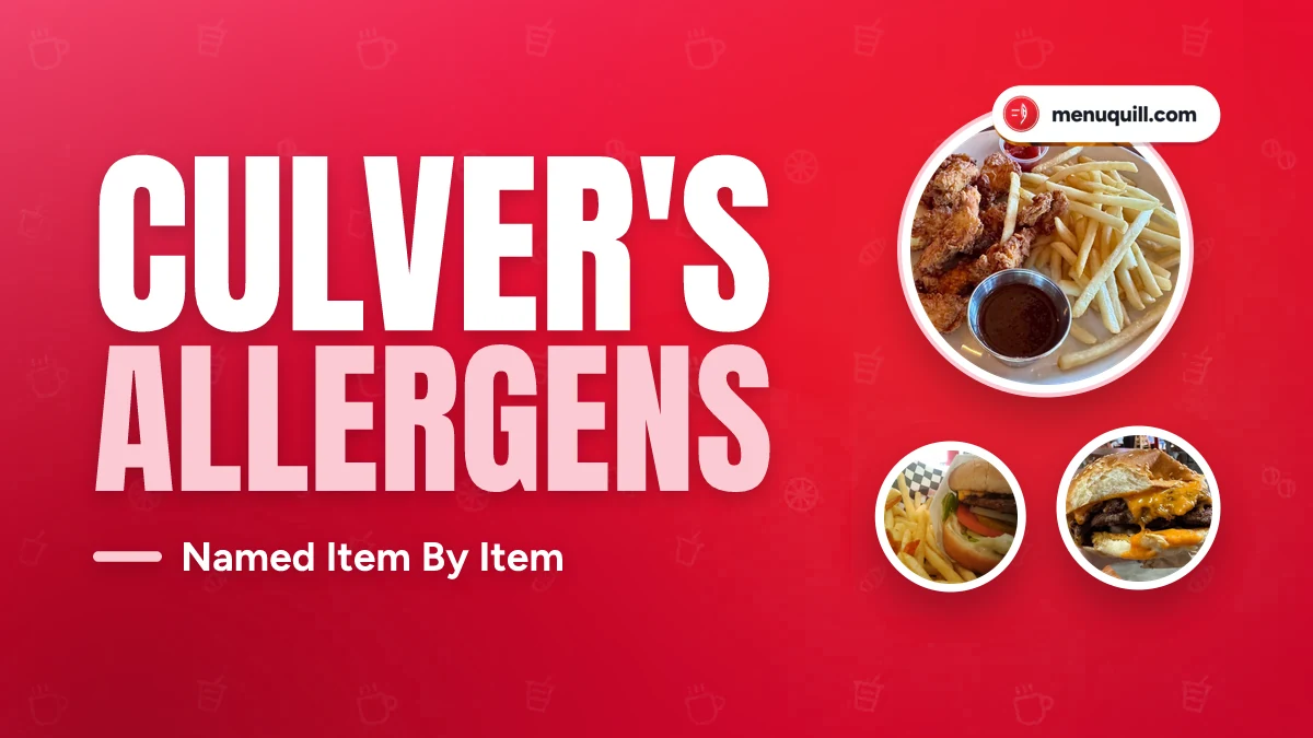 Culver's allergen menu