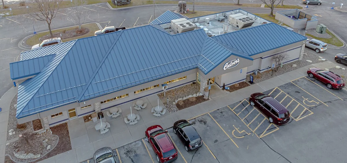 A Culver's restaurant building in Onalaska, Wisconsin