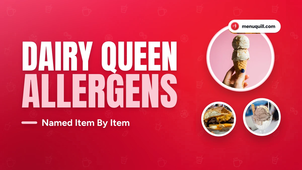 Dairy Queen allergen menu