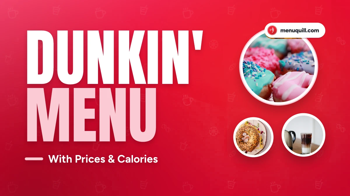 Dunkin' Donuts menu