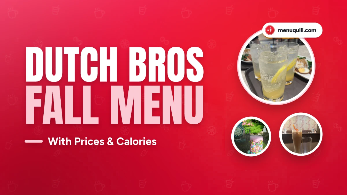 Dutch Bros fall menu