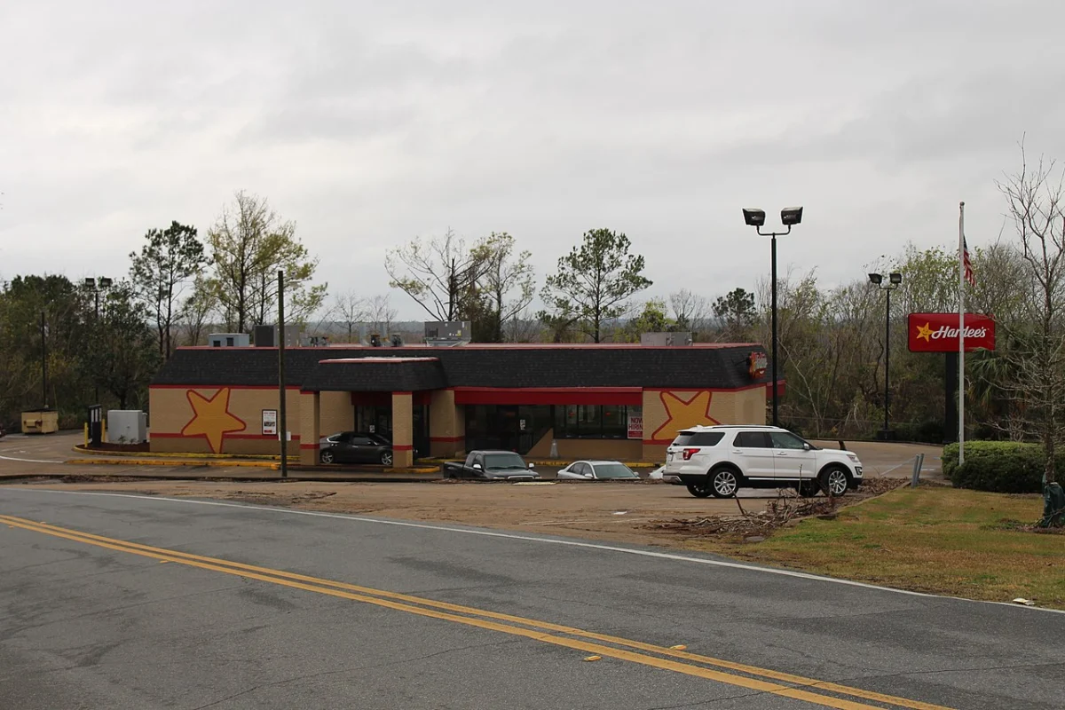 A Hardee's restaurant building in Chattahoochee, Florida