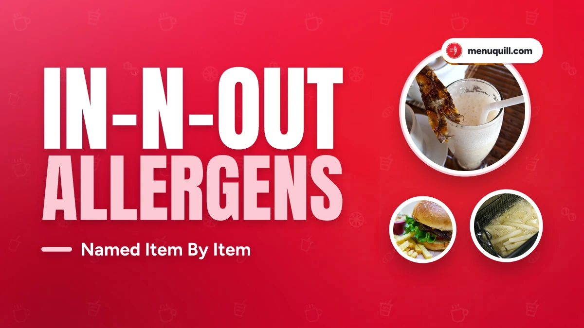 In-N-Out allergen menu