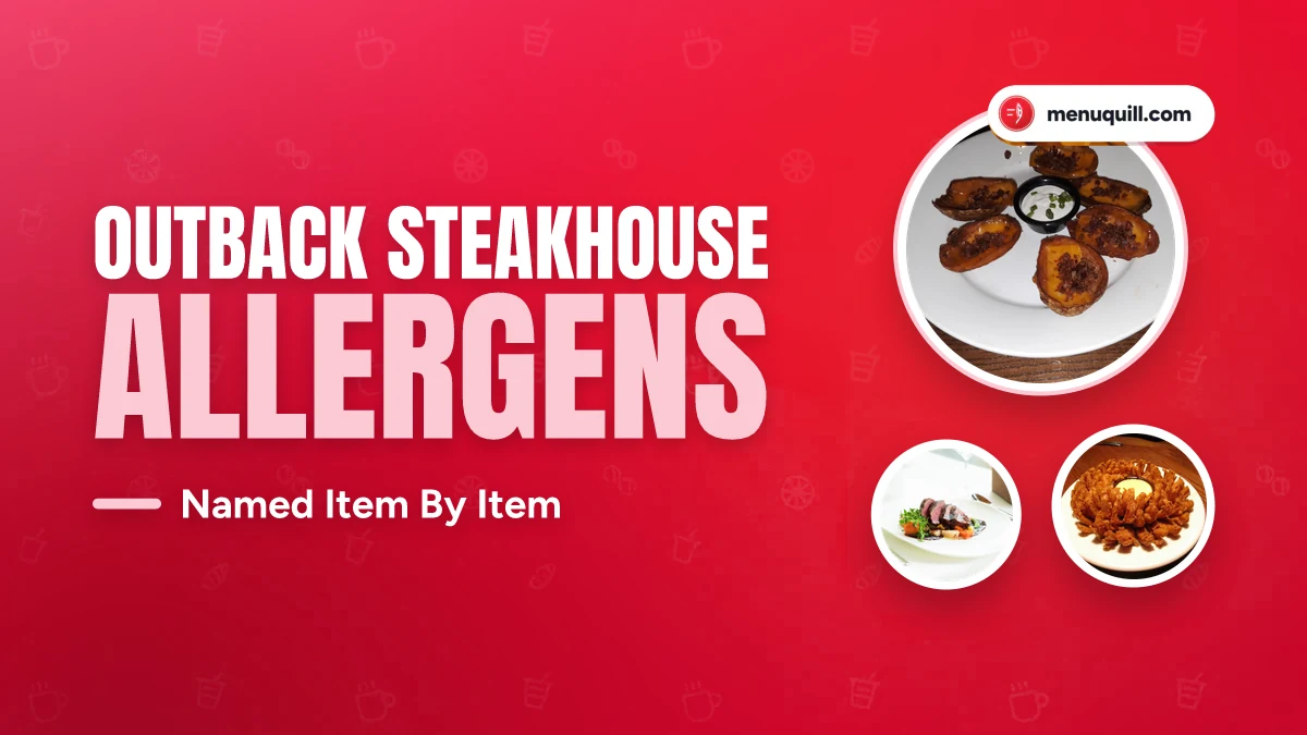 Outback Steakhouse allergen menu