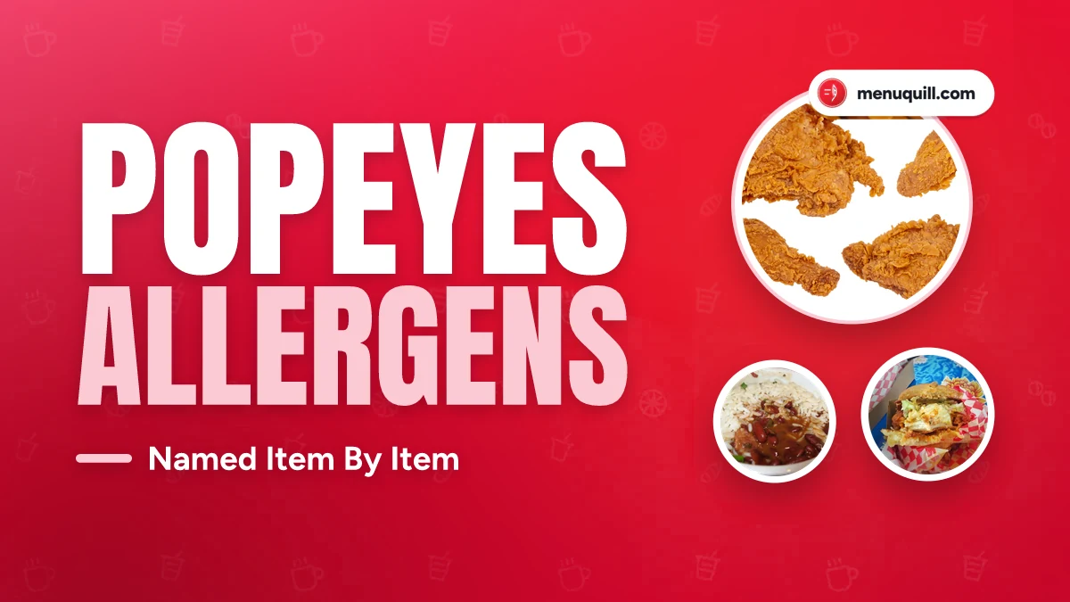 Popeyes allergen menu