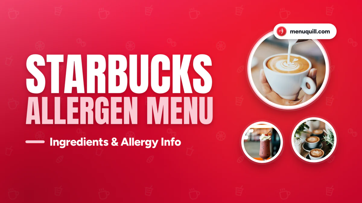 Starbucks allergen menu