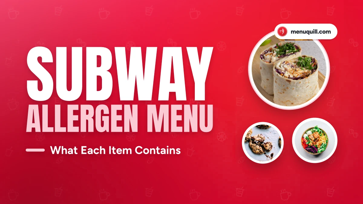 Subway allergen menu