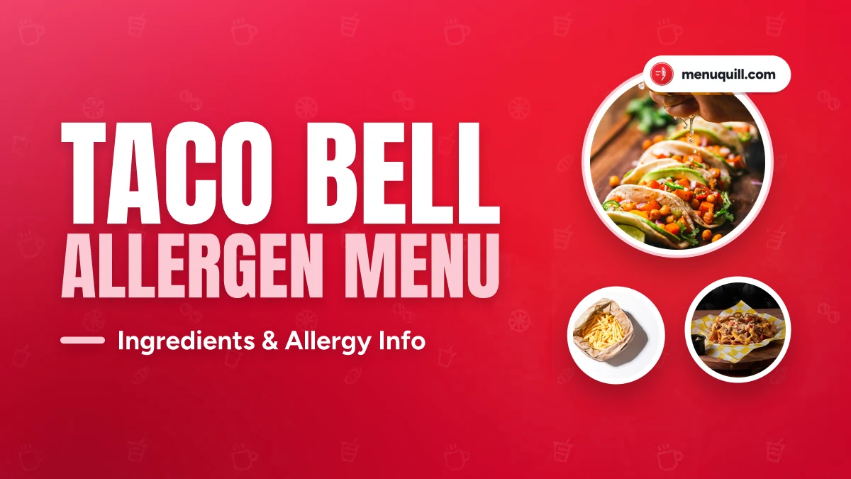 Taco Bell allergen menu