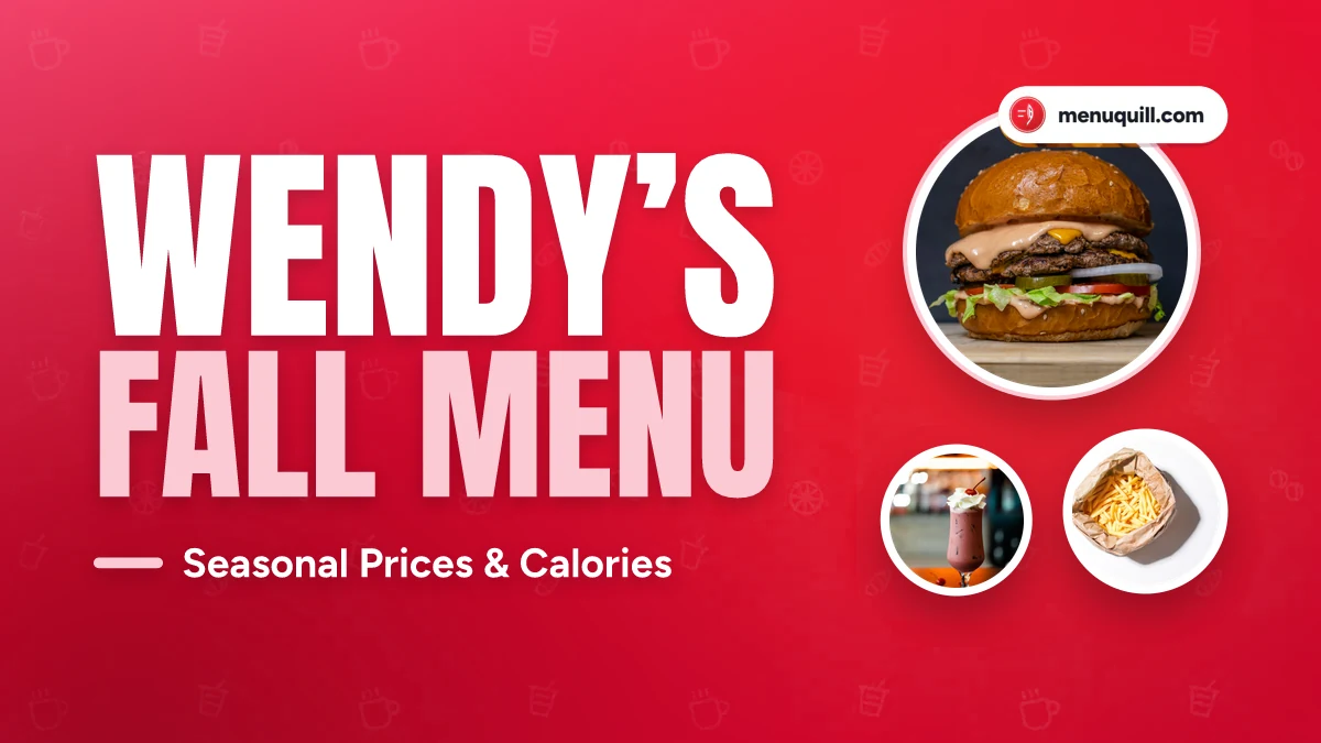 Wendy's fall menu