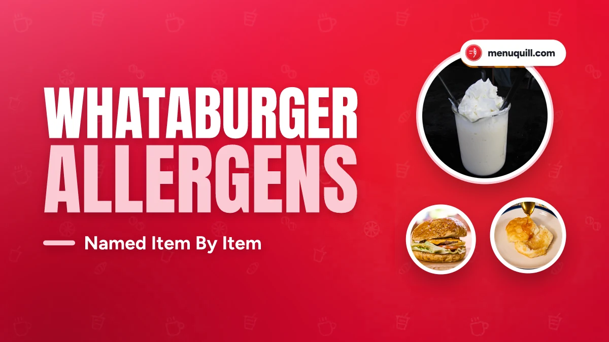 Whataburger allergen menu
