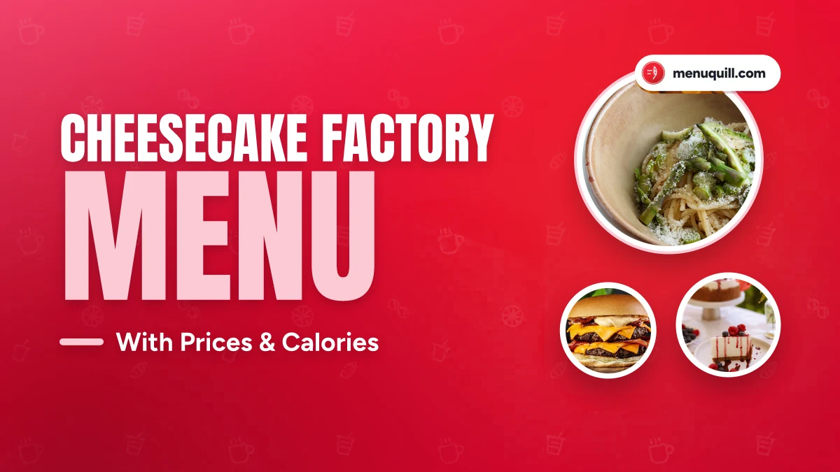 Cheesecake Factory menu