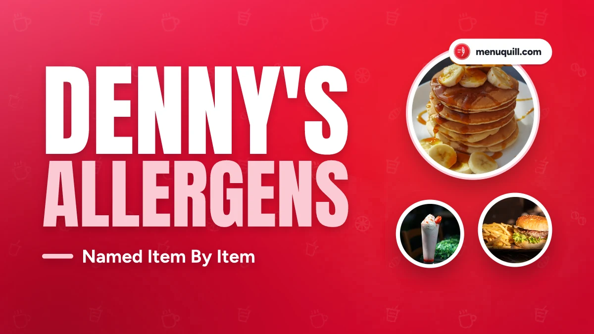 Denny's allergen menu