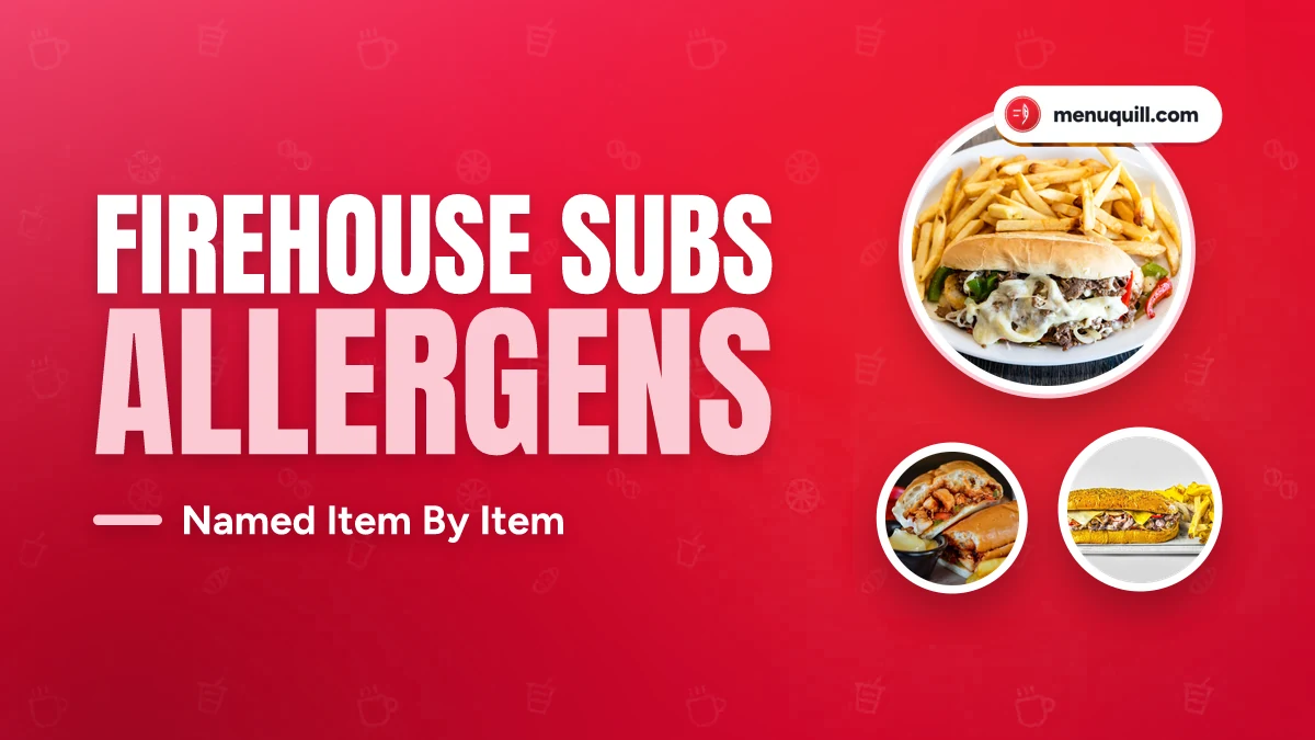Firehouse Subs allergen menu