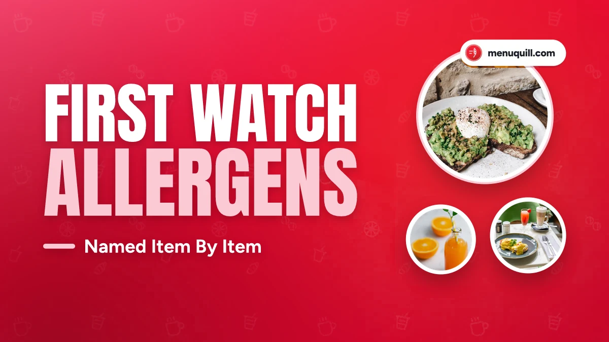 First Watch allergen menu