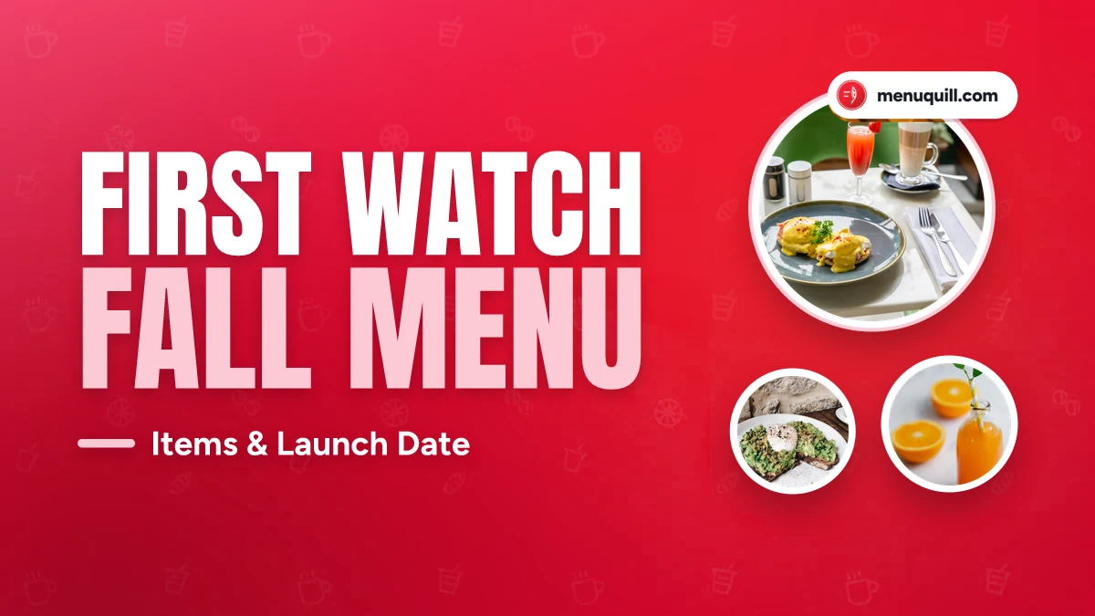 First Watch fall menu
