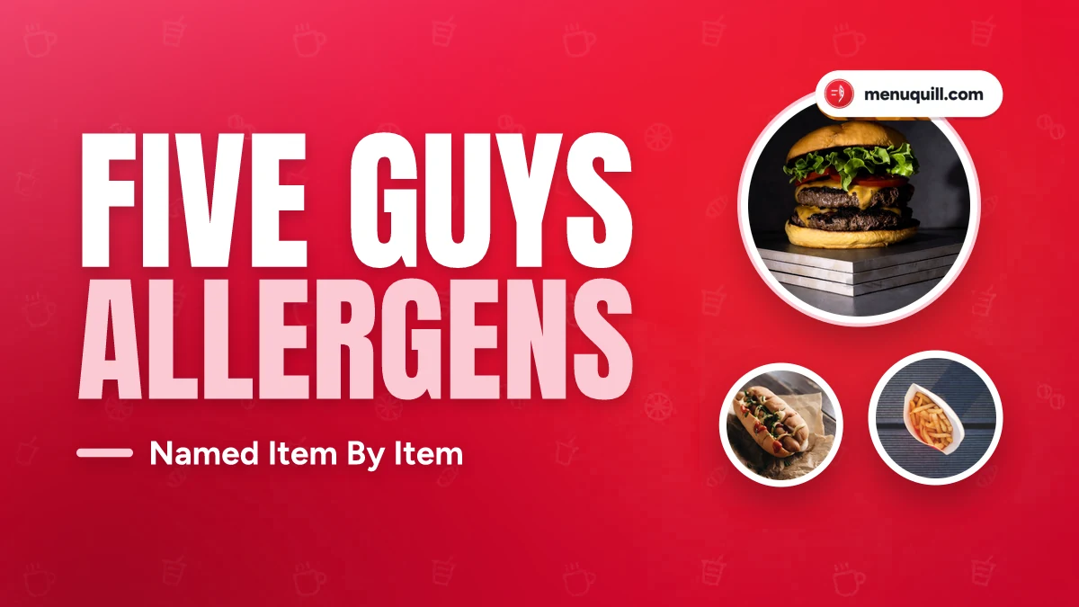 Five Guys allergen menu
