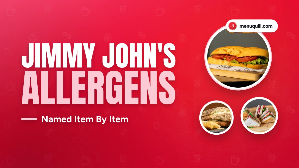 Jimmy John's allergen menu