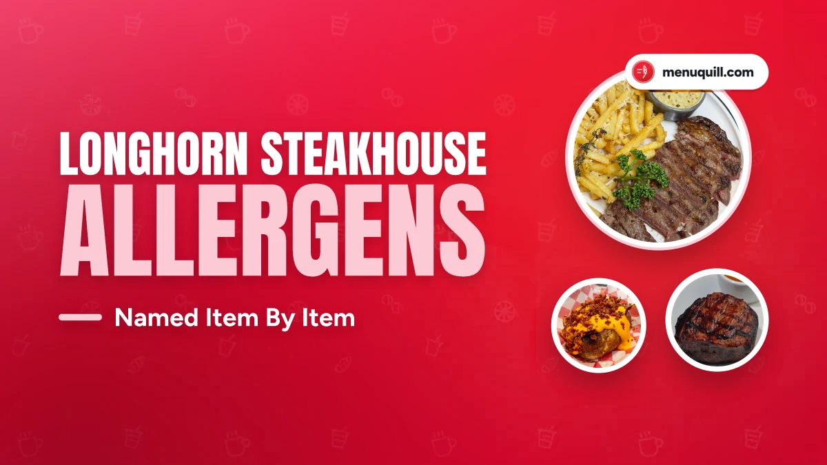 LongHorn Steakhouse allergen menu
