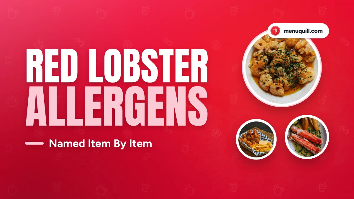 Red Lobster allergen menu