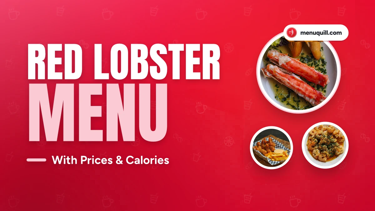 Red Lobster menu