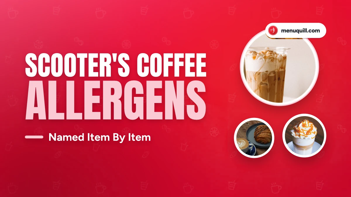 Scooter's Coffee allergen menu