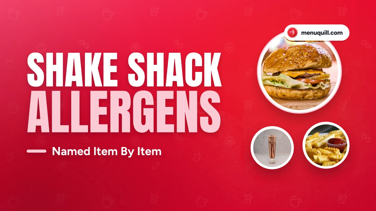 Shake Shack allergen menu