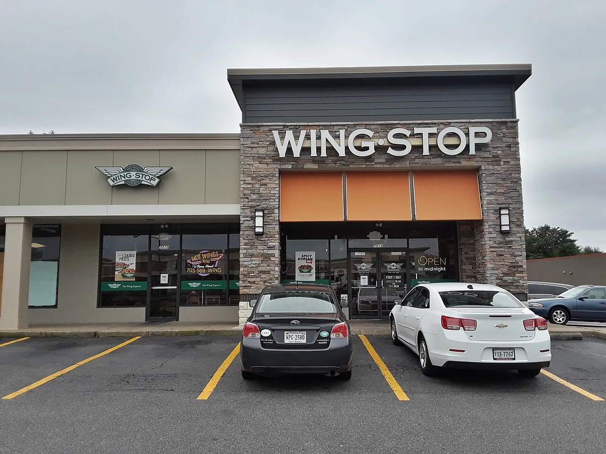 A Wingstop restaurant building in the United States